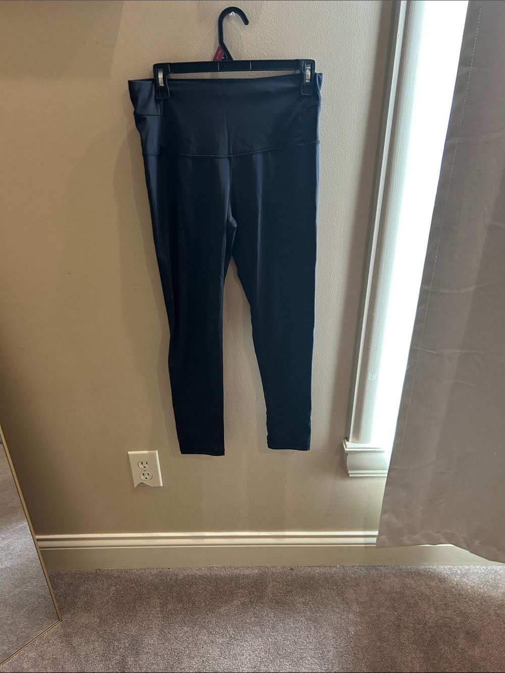 High-Waist Black Athletic Leggings